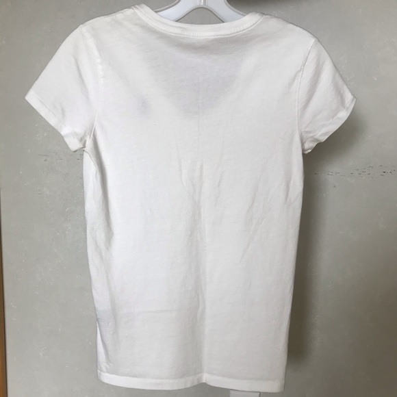 Ralph Lauren Sport White V neck short sleeve top - Picture 2 of 4